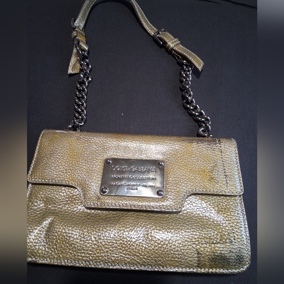 Dolce & Gabbana  MISS BELLE AMIE Gold and Silver Clutch with Elegant Design - Picture 1 of 12